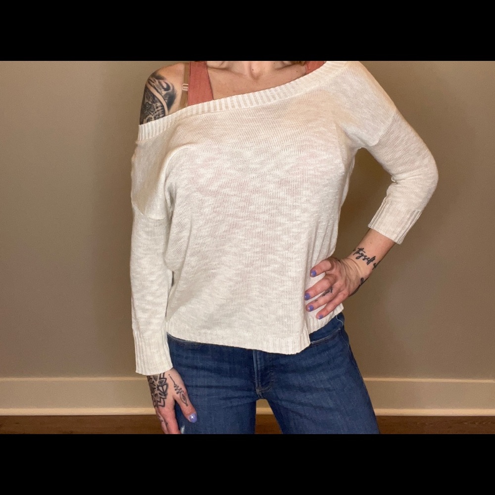 Express twisted open back sweater